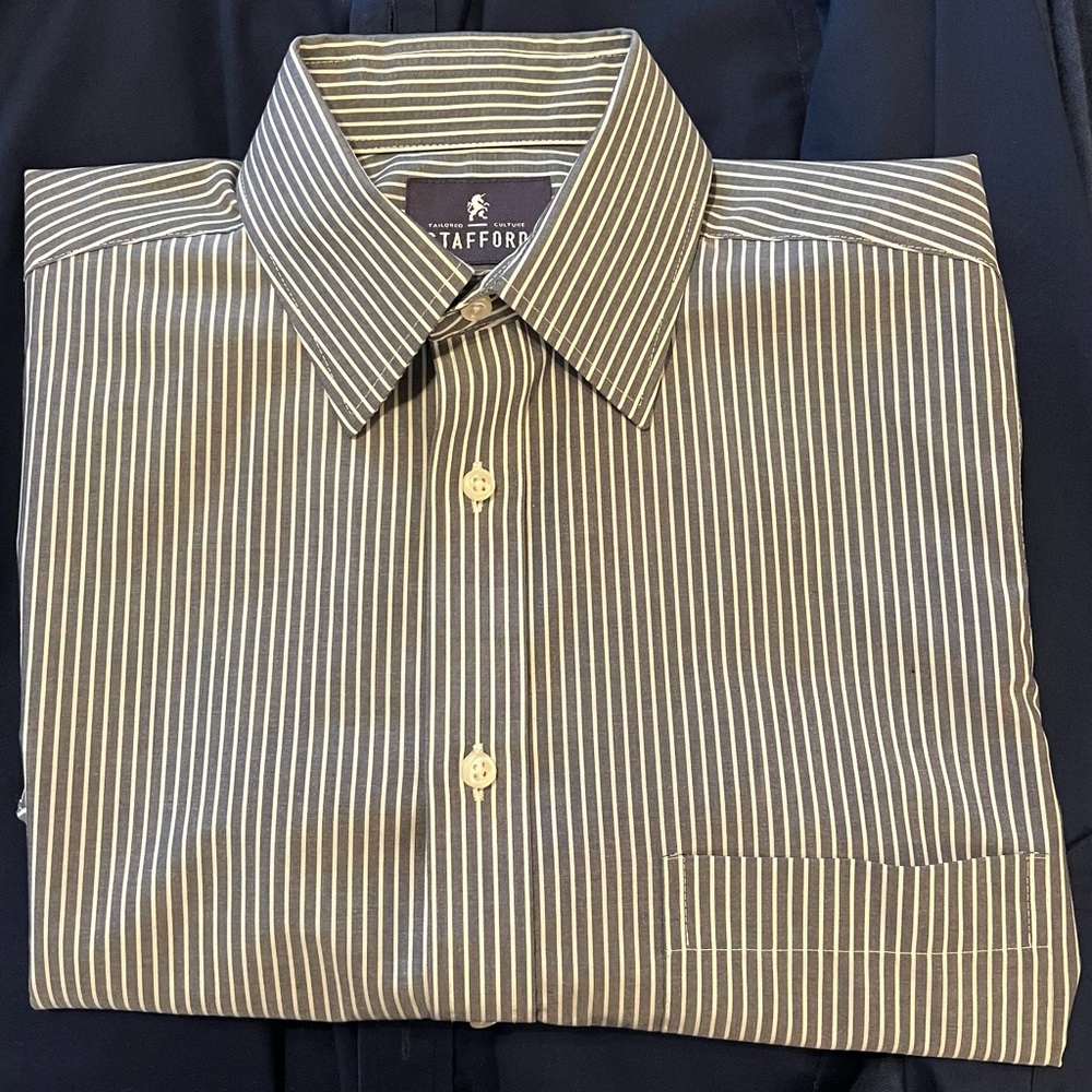 STAFFORD LONG SLEEVE DRESS SHIRT 👔